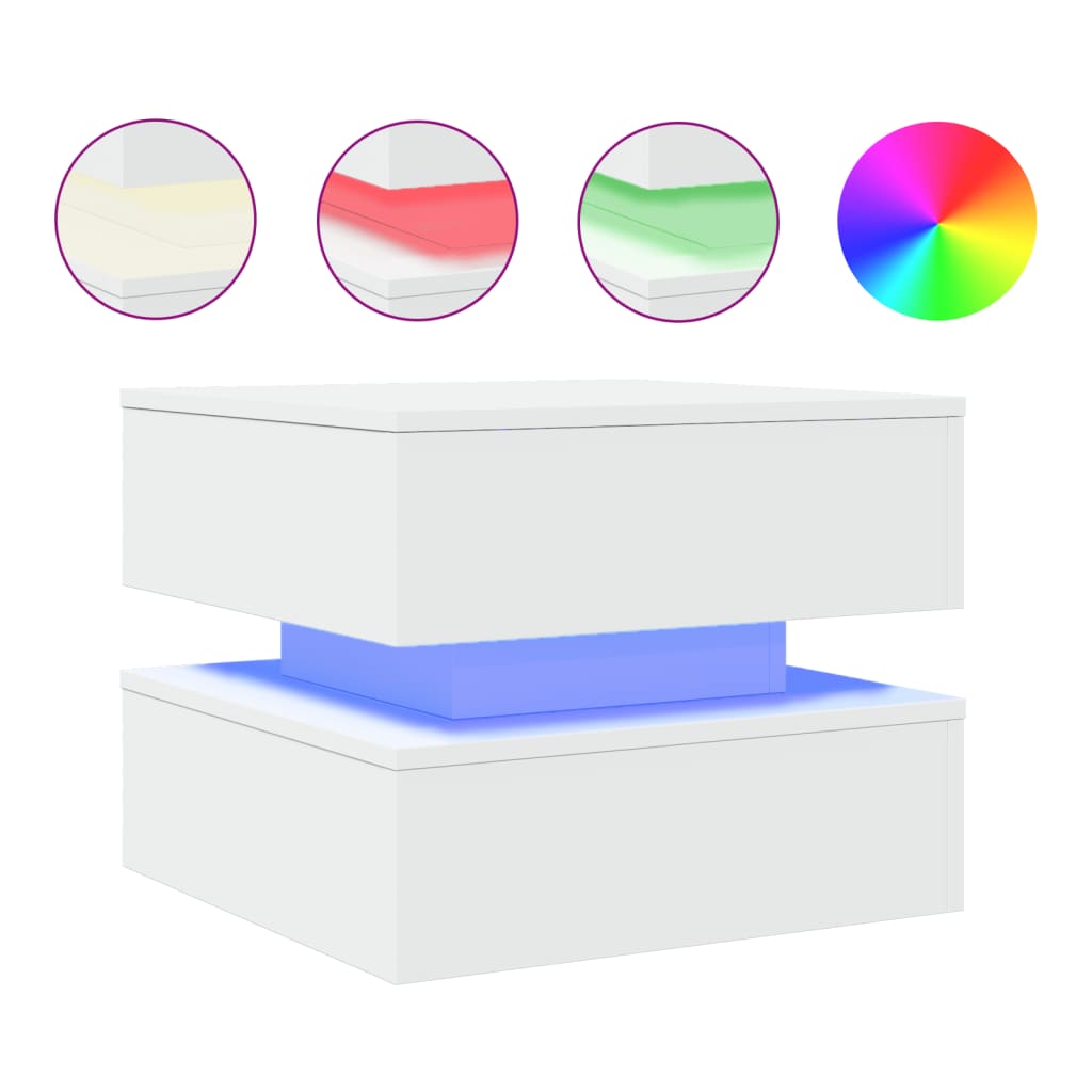 coffee table with LED lights 50x   coffee table with