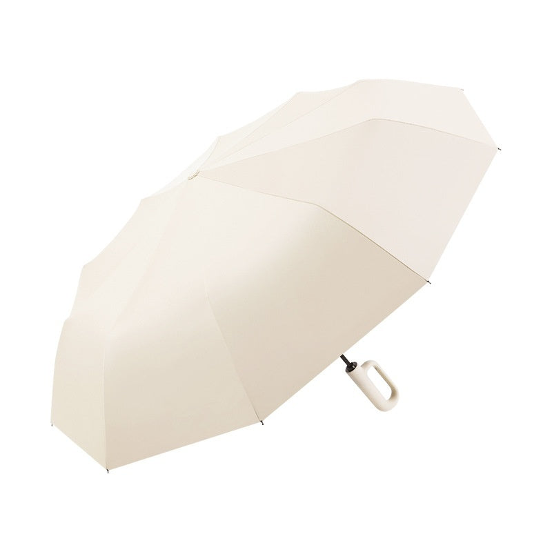 Dual-purpose Automatic Buckle Umbrella Aluminum Bone Folding Business Umbrella