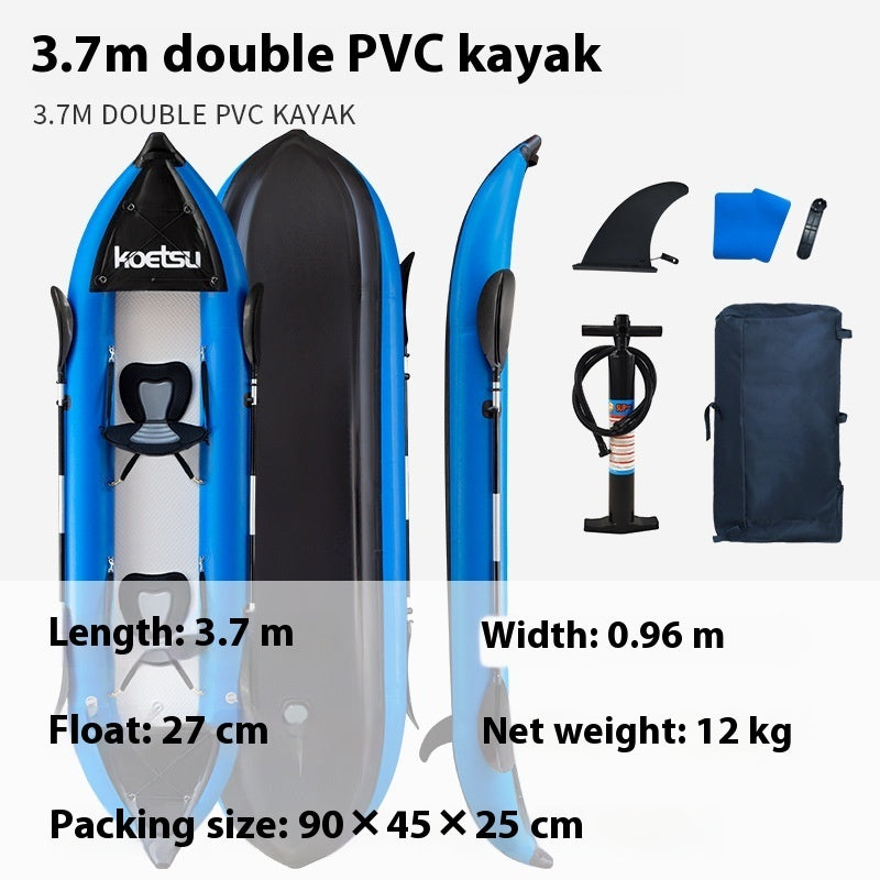 Single Double Canoe Rafting Rubber Raft