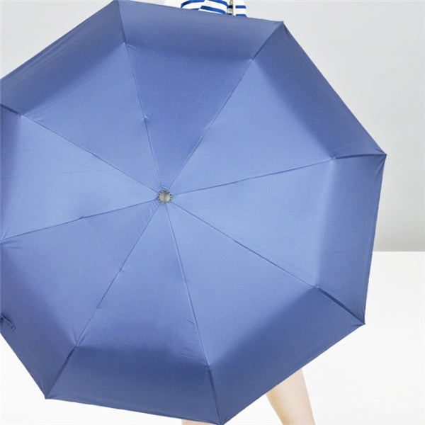 Fully Automatic Sunshade Vinyl Umbrella, Three-Fold Umbrella, Rain And Sun Dual-Purpose Umbrella