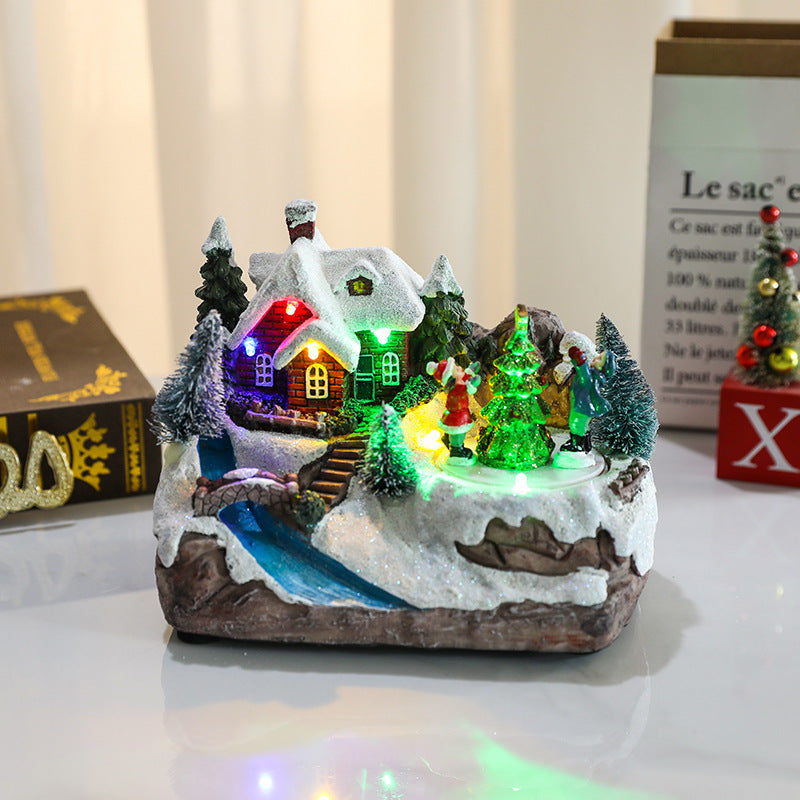 Christmas glowing music box