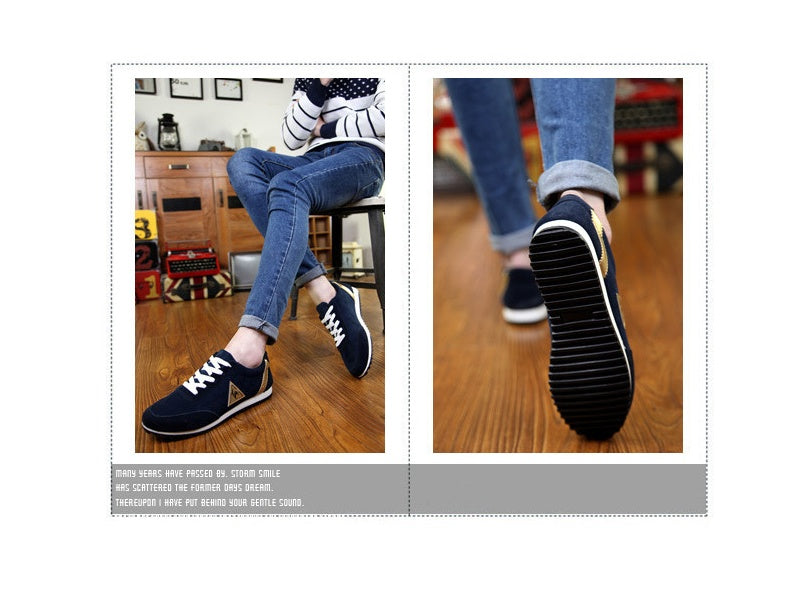 Men's tide shoes linen breathable casual shoes Korean youth students canvas shoes sports shoes