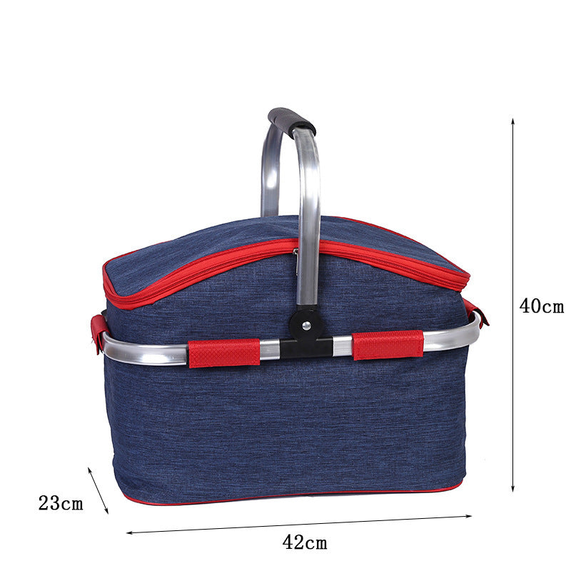 Foldable Insulator Basket Heat Insulation Portable Picnic Bag