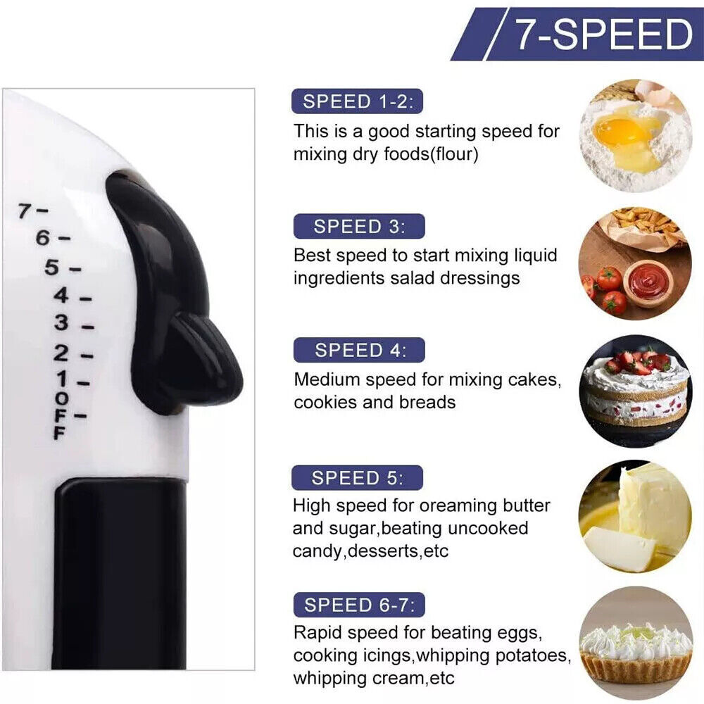7-Speed Electric Stand Mixer Multifunctional Food Blender & Dough Kneader With Mixing Bowl