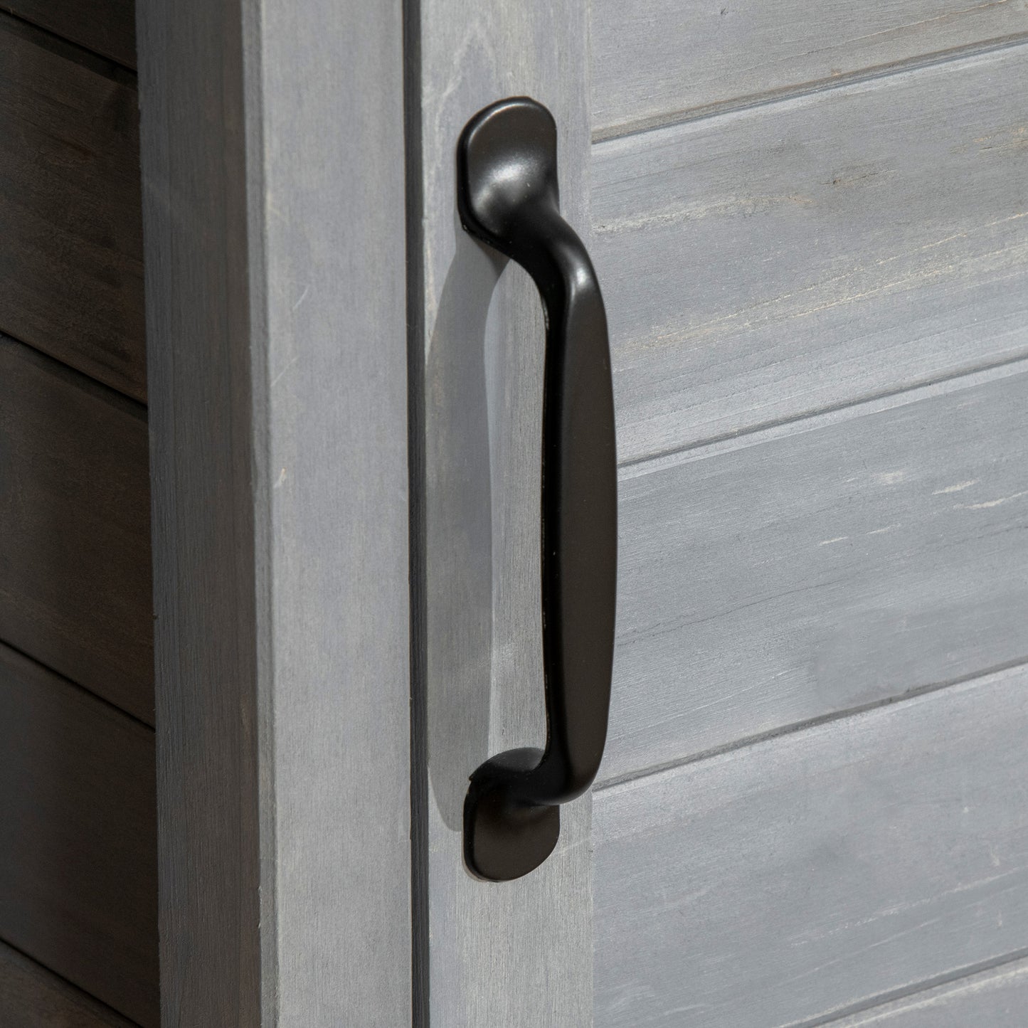 Potting Bench Table with Sink, Outdoor Work Bench Table with Storage Cabinet, Hooks, Removable Sink, Faucet and Drawer for Greenhouse, Garden, Patio, Gray