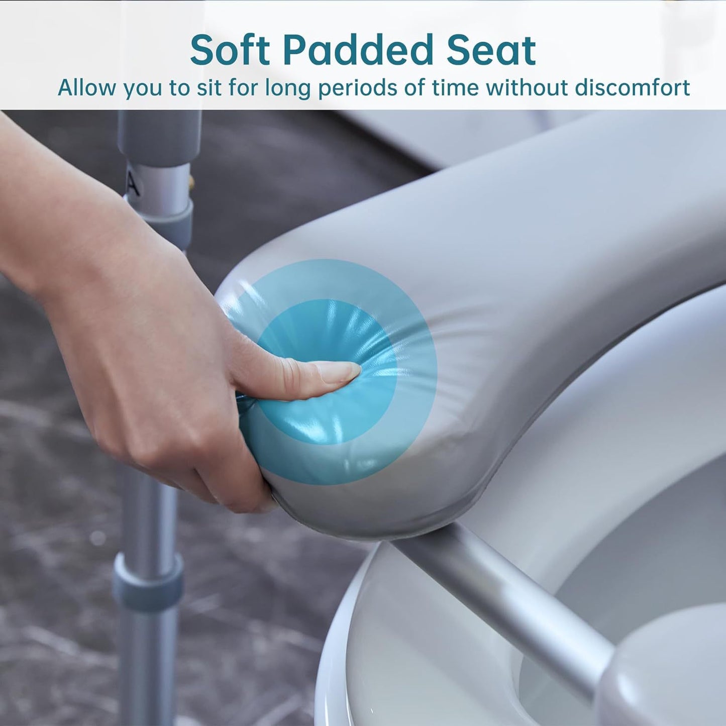 Four-in-one Toilet Chair Safety Armrest Height Booster