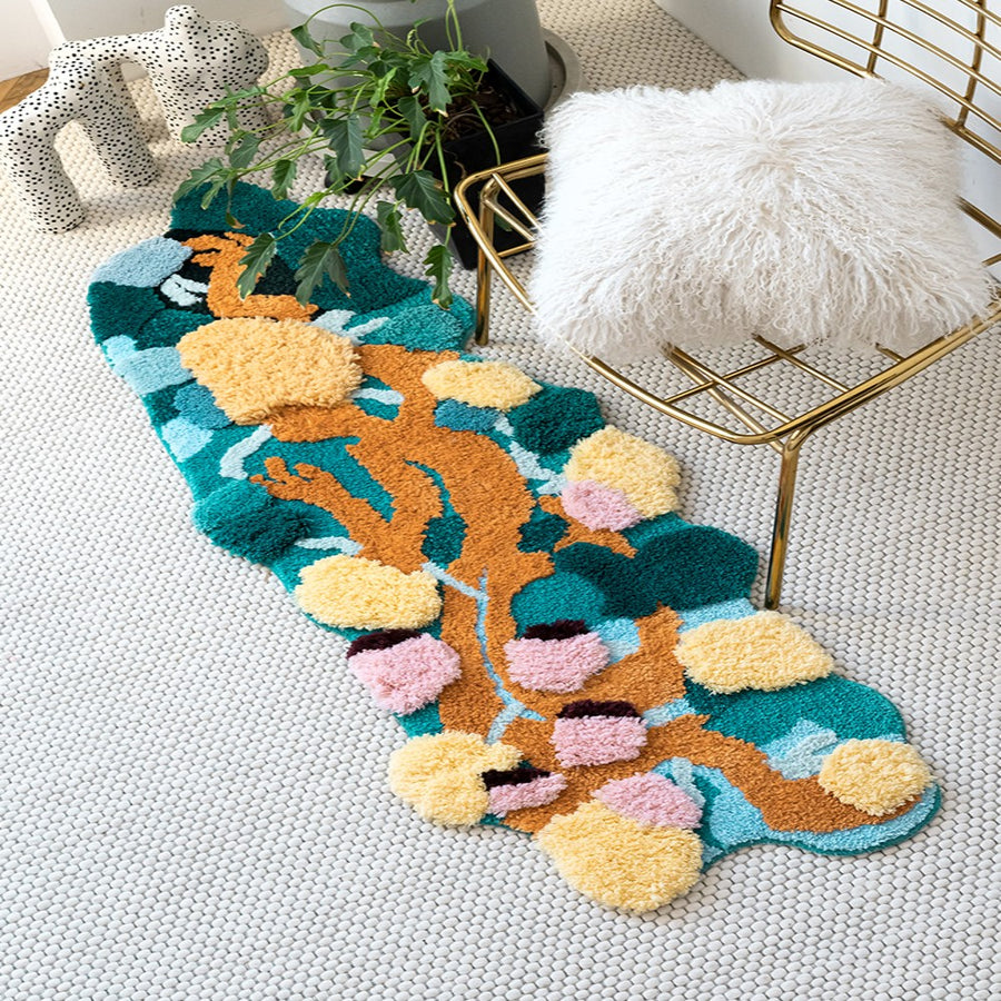 Special-shaped Carpet Bedroom Bedside Creative Moss Floor Mat