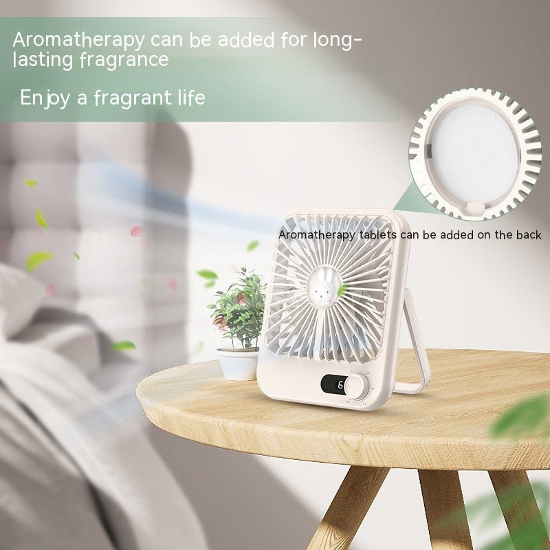 Mini-portable Fan Ultra-thin Desktop Office And Dormitory Mute Fan