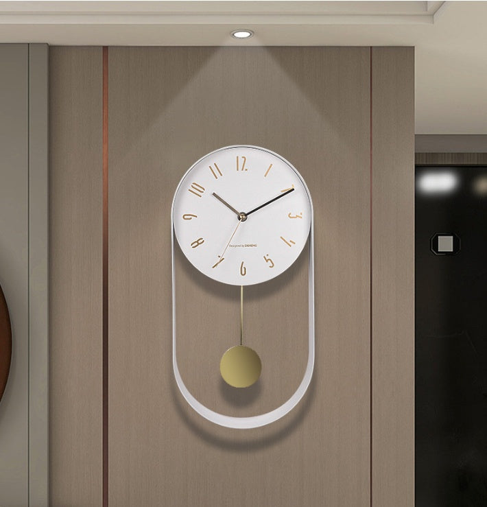 16 Inch Swing Living Room Wrought Iron Wall Clock