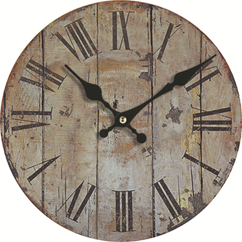 Simple Wood Grain Digital Density Plate Clock