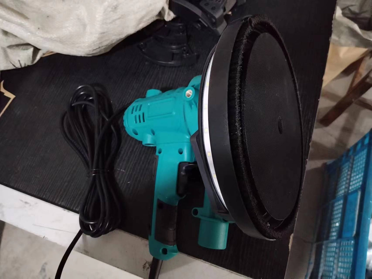 Handheld 225MM9-inch Grinding Plate Wall Surface Putty Grinding Machine Self-vacuum Hand-held Wall Grinding Machine With Light