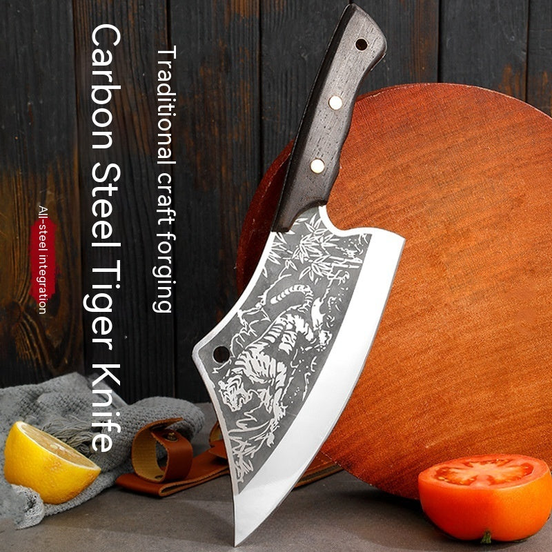 Chef Knife With Tiger Pattern
