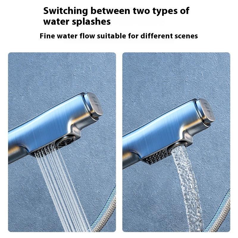 Washbasin Pull-out Faucet Lifting Bathroom Table Hot And Cold