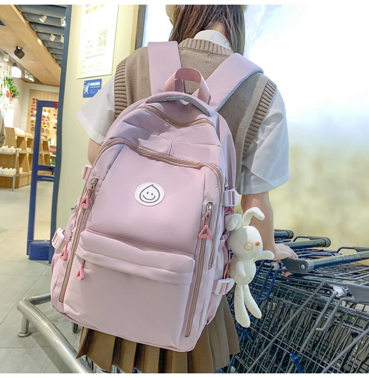 Schoolbag Female College Student Primary School Student High School Student Large-capacity Backpack