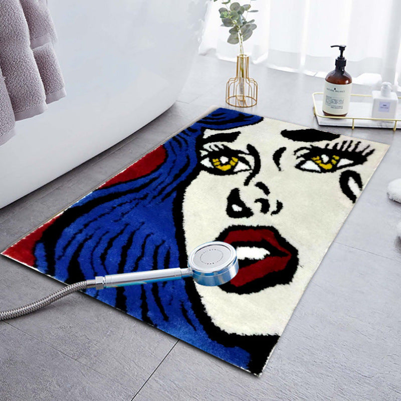 Tufted Embroidered Flocking Carpet