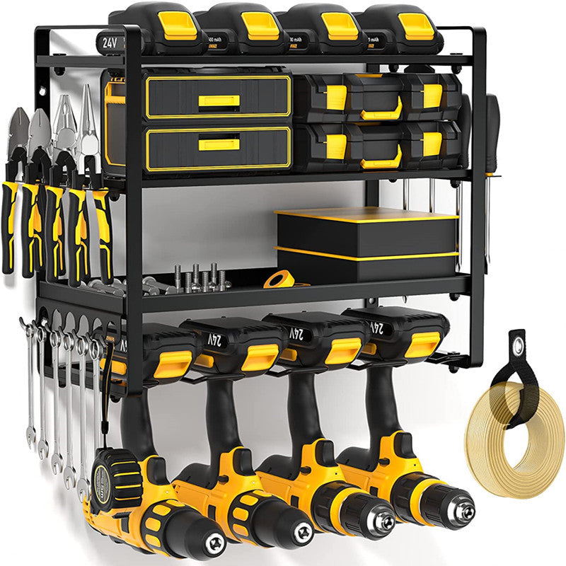 Four-layer Electric Drill Rack Wall-mounted Electric Tool Holder