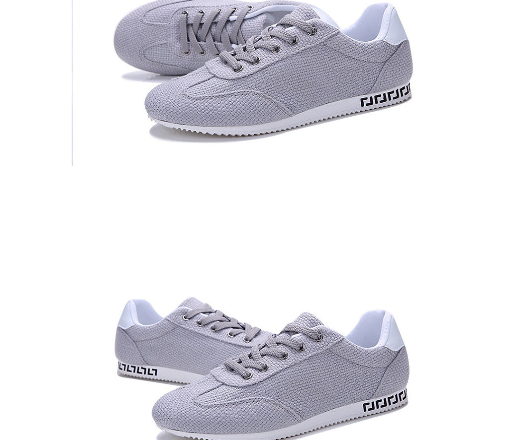Men's tide shoes linen breathable casual shoes Korean youth students canvas shoes sports shoes