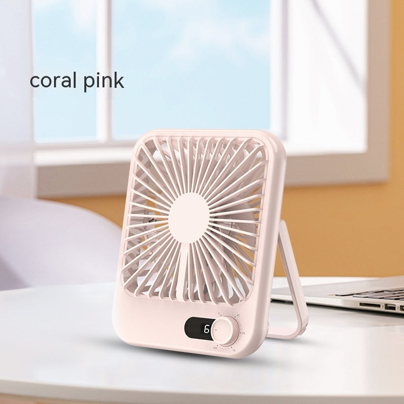 Mini-portable Fan Ultra-thin Desktop Office And Dormitory Mute Fan