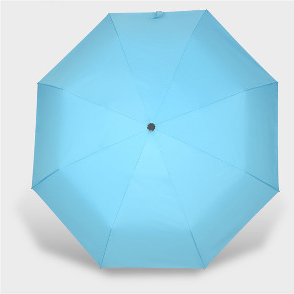 Fully Automatic Sunshade Vinyl Umbrella, Three-Fold Umbrella, Rain And Sun Dual-Purpose Umbrella