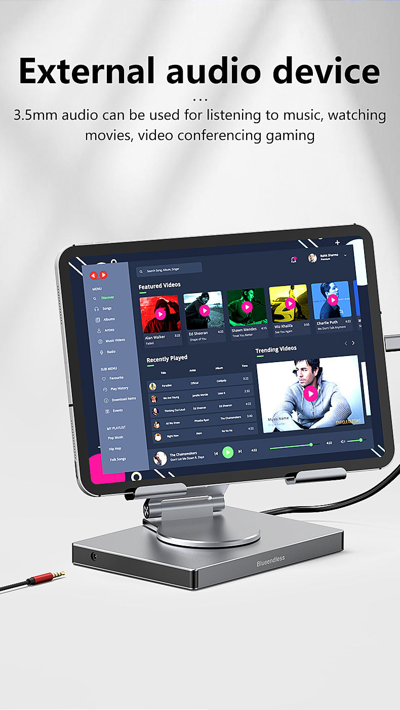 Flat Rotating Bracket Type-c Extension Converter