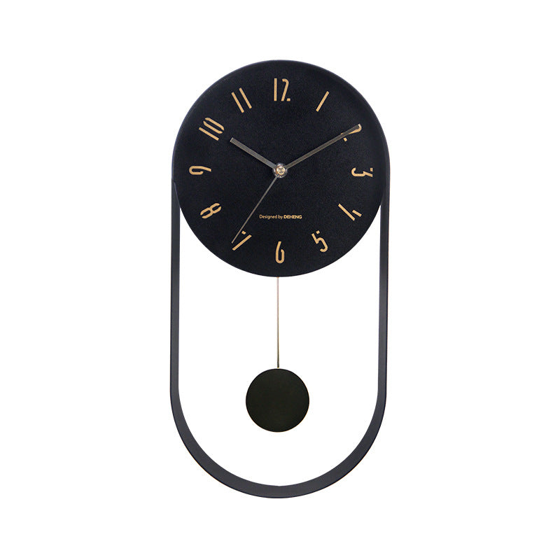 16 Inch Swing Living Room Wrought Iron Wall Clock
