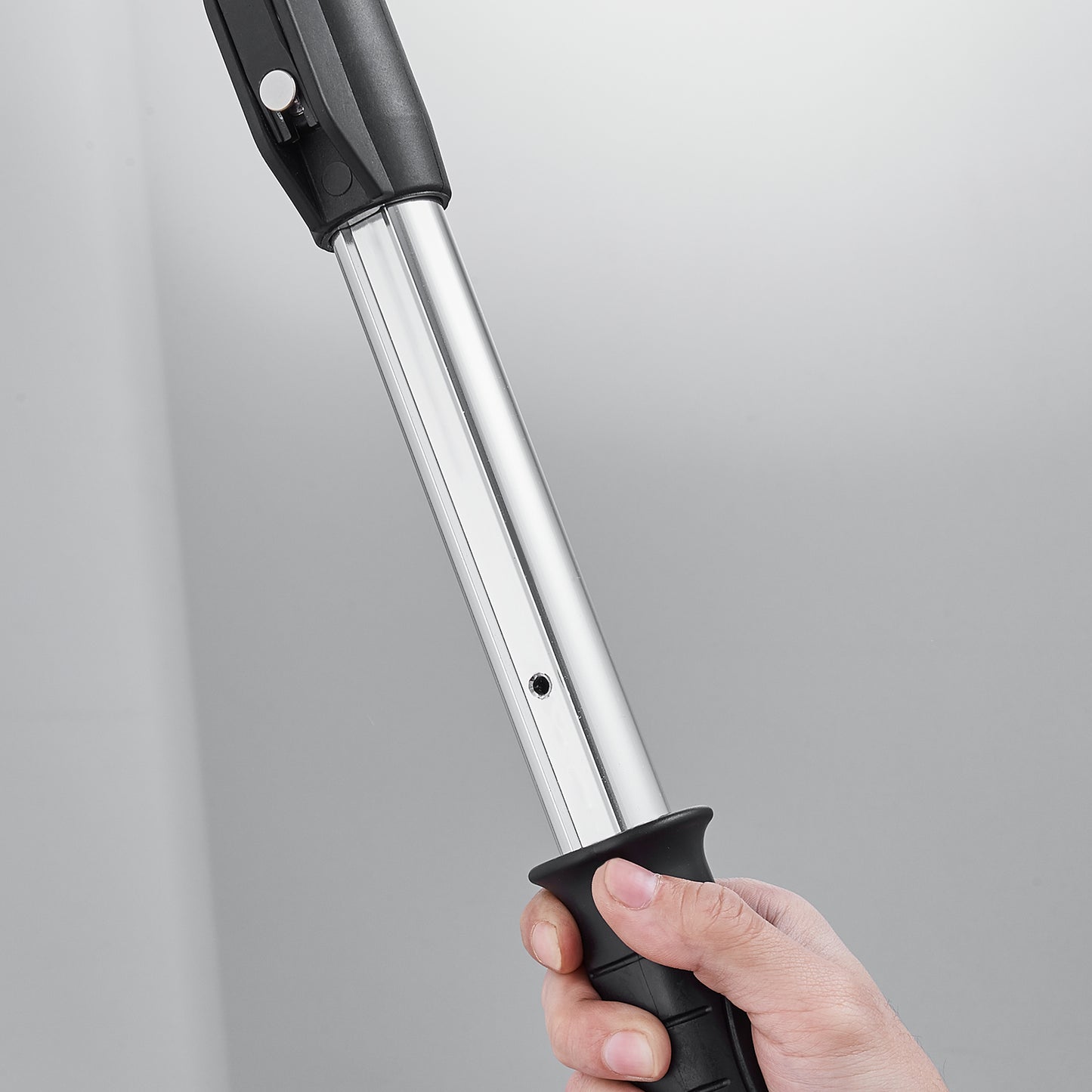 VEVOR Drywall Flat Box Handle, , Anodized Aluminum Flat Finishing Extension Handle, 5-Section Length Adjustable, Non-slip Grip And  Painting For Plasterboard, Wallboard, Sheetrock