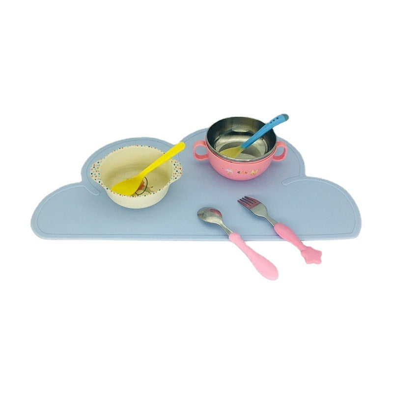 Cloud Silicone Mat Creative Children&#039;s Placemat Anti-spill Table Mat Baby Mobile Table Mat