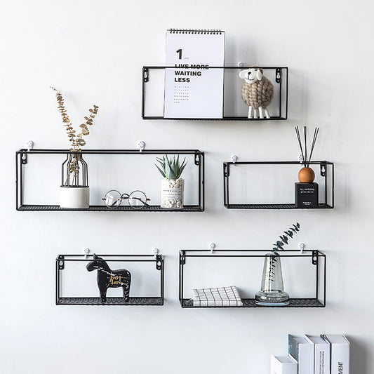 Ins Living Room Wall Wall Decoration Pendant Nordic Style TV Background Wall Creative Wall Art Rack