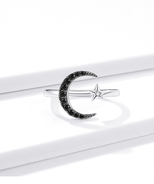 Anillo de estrella y luna 