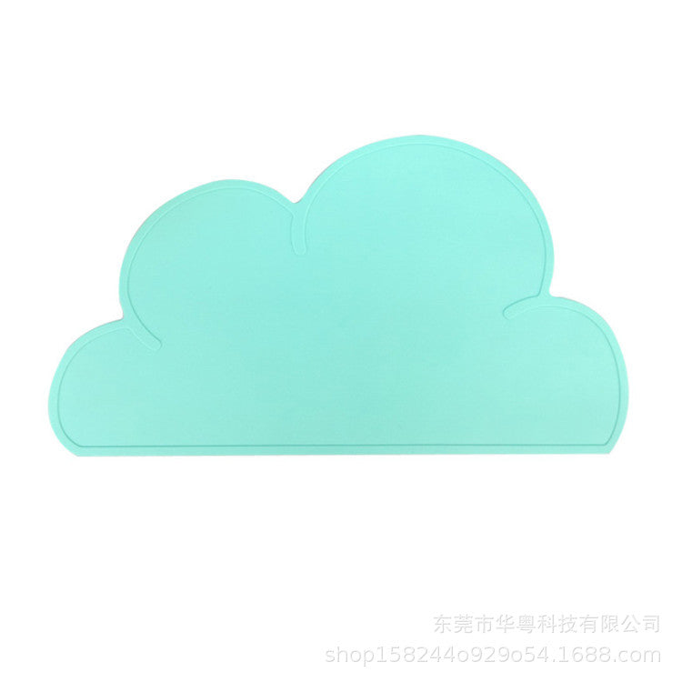 Cloud Silicone Mat Creative Children&#039;s Placemat Anti-spill Table Mat Baby Mobile Table Mat