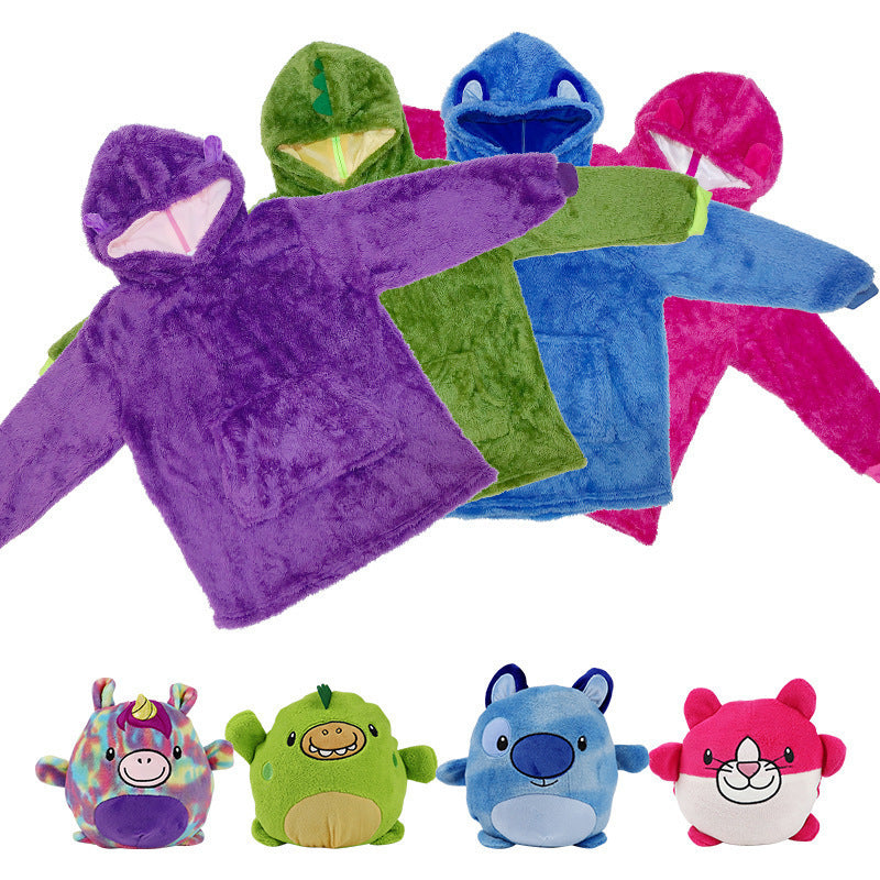 Chaqueta polar con forma de mascota