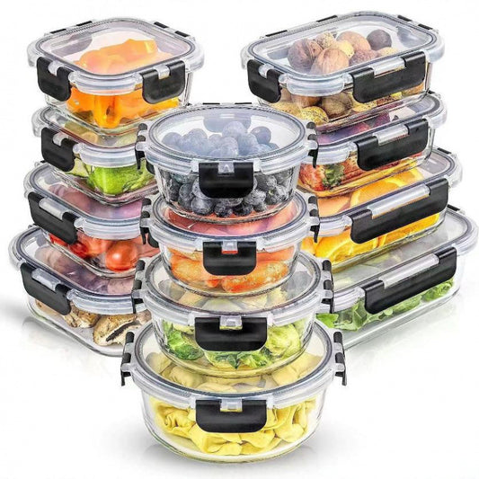 Microwaveable Heating Buckle Glass Lunch Box