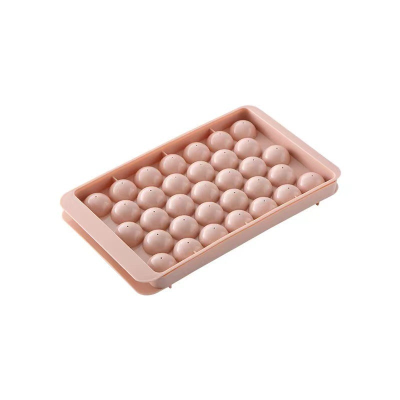 Ice Tray Mold Household Ice Box Homemade Ice Cube Press Type Ice Storage Box Ball Type With Lid Easy To Remove The Mold Ice Tray