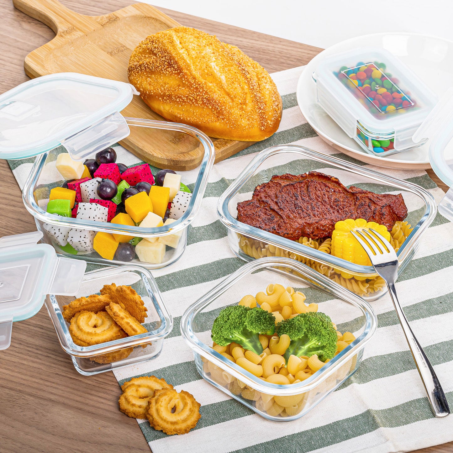 Microwaveable Heating Glass Lunch Box