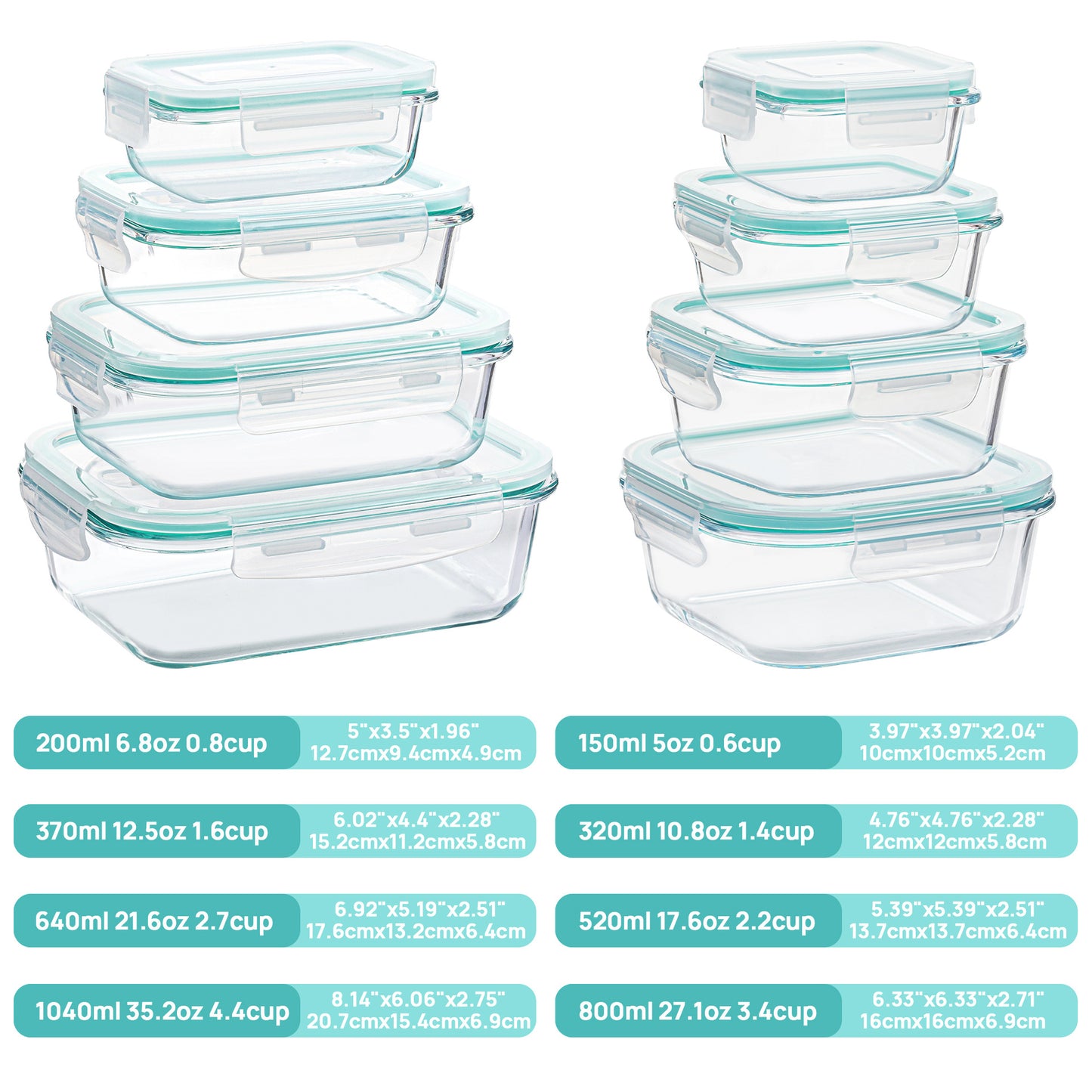 Microwaveable Heating Glass Lunch Box