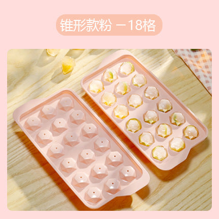 Ice Tray Mold Household Ice Box Homemade Ice Cube Press Type Ice Storage Box Ball Type With Lid Easy To Remove The Mold Ice Tray