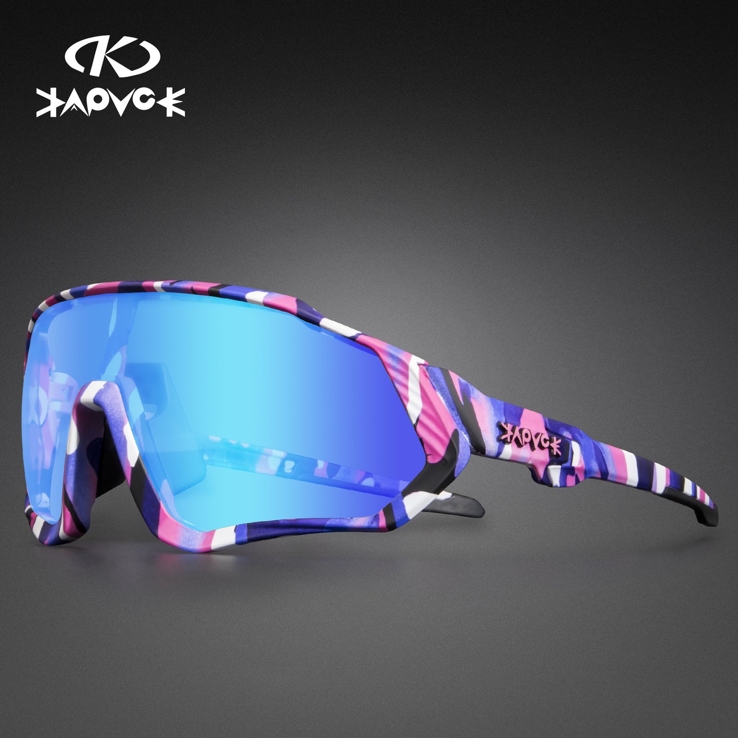 Kapvoe Cycling Glasses New Full Frame Outdoor Sports Polarized Goggles Road Motorcycle Mountain Bike