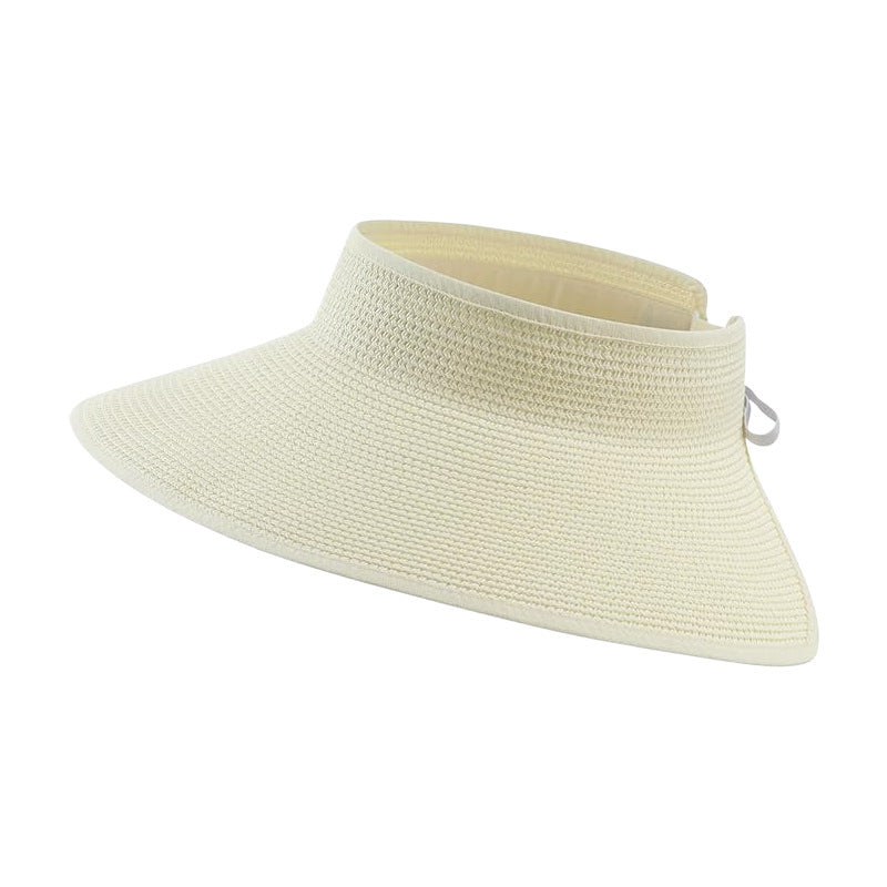 Wide Brim Beach Horse Tail Women's Foldable Sun Hat