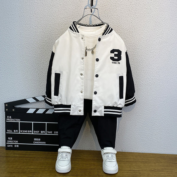 Chaqueta de uniforme de béisbol para niños 