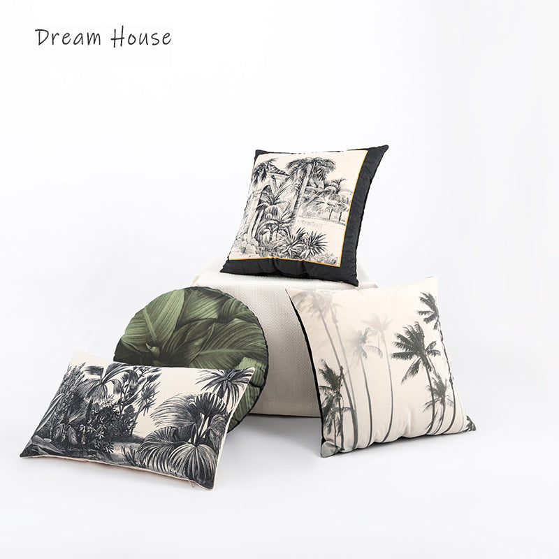 American Country Retro Plüsch Druck Kissenbezug Wohnzimmer Sofa Kissen Kissen Licht Luxus Modell Zimmer Kissen Großhandel 