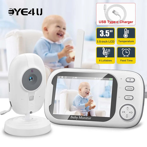 Nuevo monitor de video para bebés con visión nocturna para el hogar 
