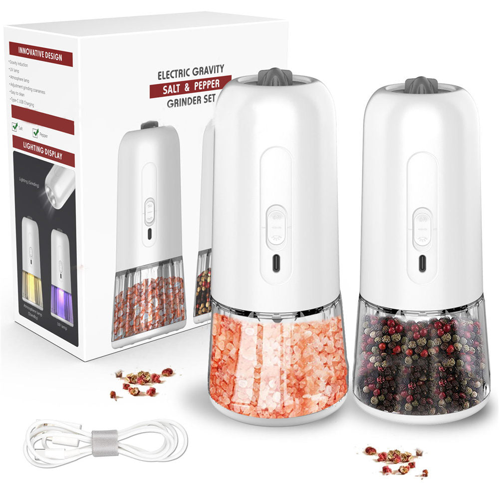 BENTOPAL--Electric Gravity Sensing Salt and Pepper Grinder