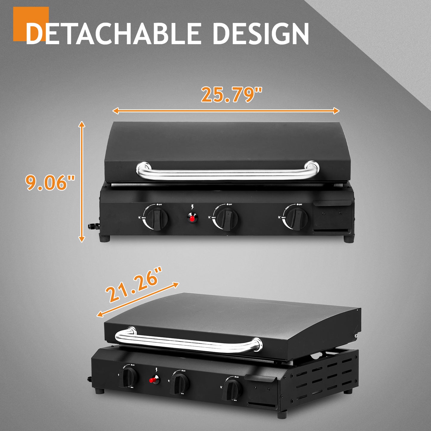 Black Tabletop Gas Grill