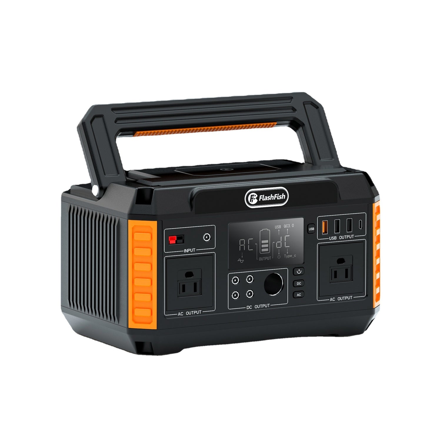 Outdoor Mobile Power Supply 500W Large Capacity 220V Solar Portable