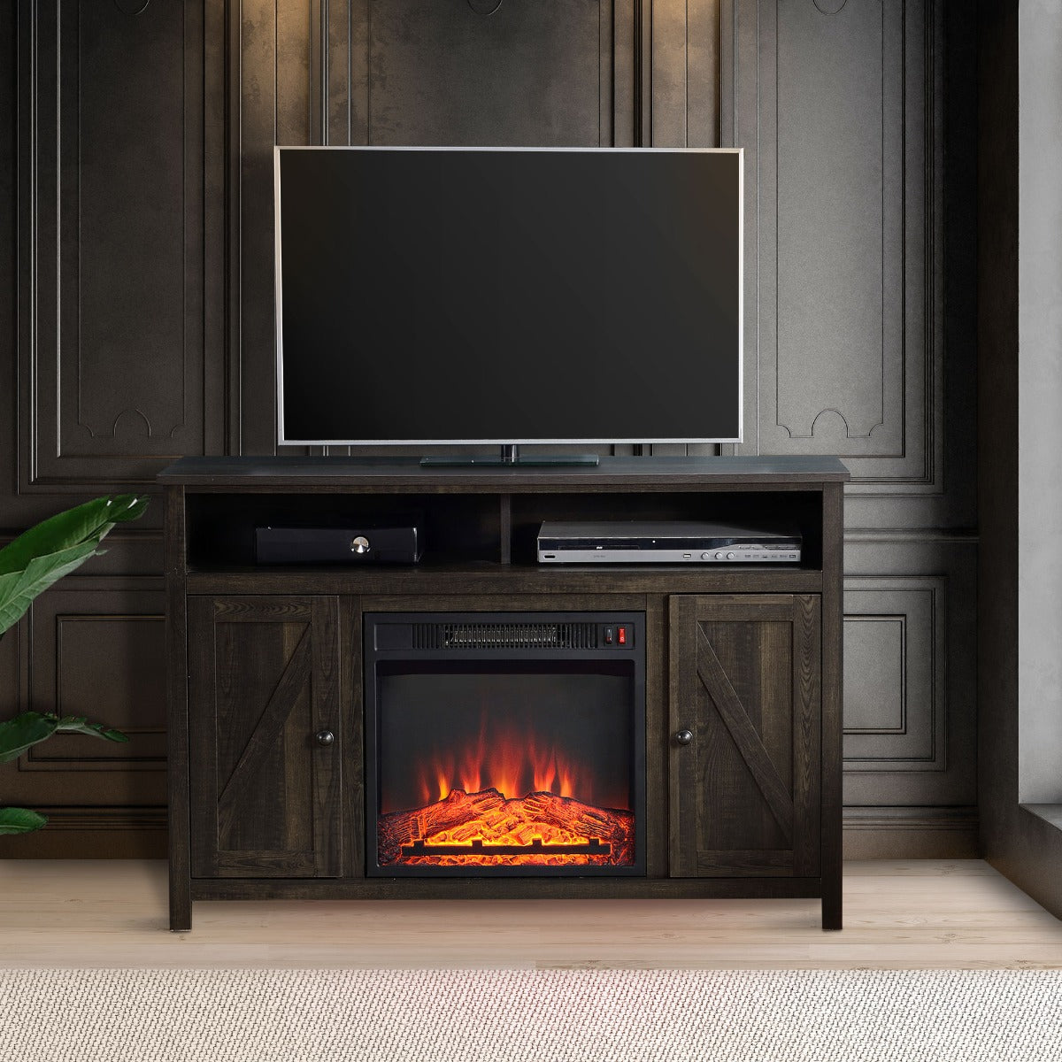 Electric Fireplace TV Stand for TV's up to 50" Flat Screen