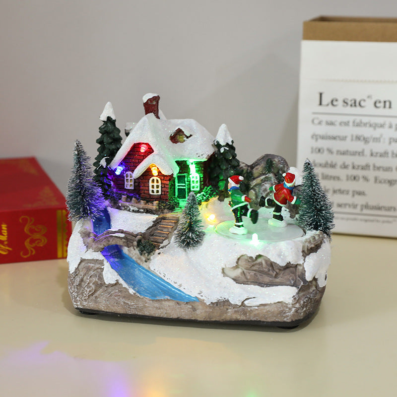 Christmas glowing music box