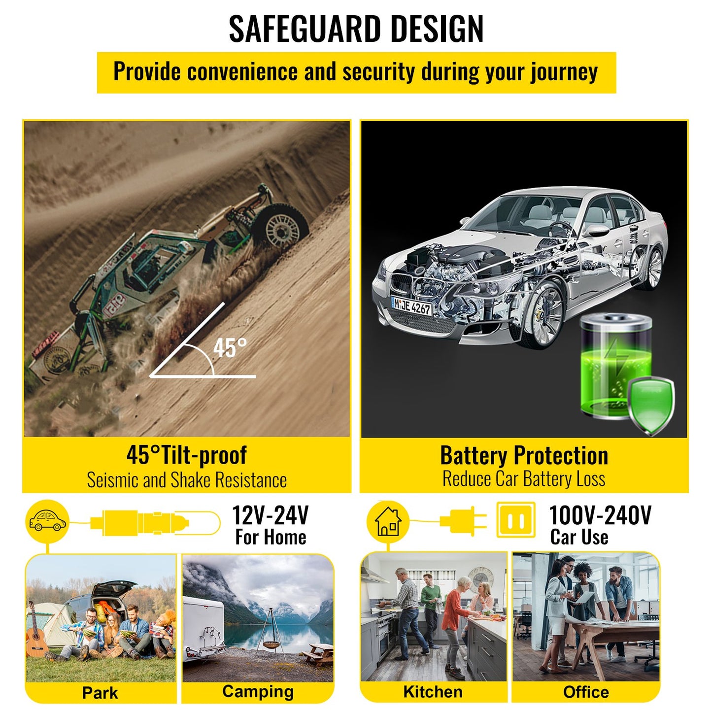 12 Volt Refrigerator 10 Qt, Portable Mini Freezer (-4℉~68℉) W/APP Control Car Compressor Fridge Cooler 12V/24V DC And 110-220V AC For Camping, Road Trip, Travel, Outdoor And Home