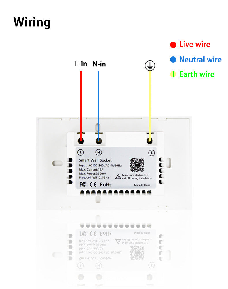 Graffiti WiFi Smart Wall Socket American Standard European Standard