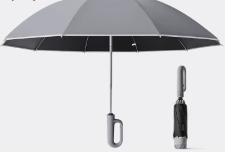 Dual-purpose Automatic Buckle Umbrella Aluminum Bone Folding Business Umbrella