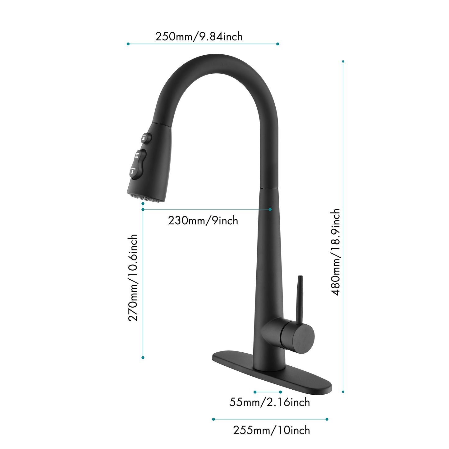Kitchen Faucet With Pull-down Spray